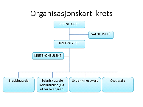 Høringsdokument Vitalisering Tingsak 2012 6.0 Kretsens organisatoriske oppbygning 6.