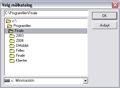 Installasjonsprosedyren Dersom du velger å installere i denne katalogen, klikker du på knappen Neste.