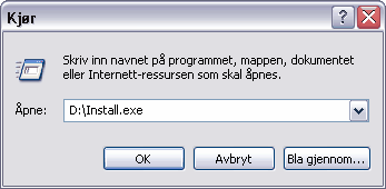 Klikk på et av ikonene i høyre kant av installasjonsbildet for installasjon av programmet.