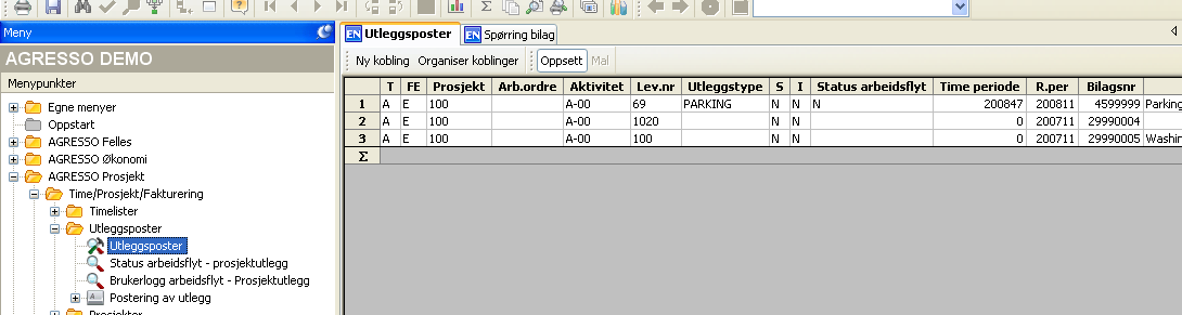 Feltforklaringer: Felt T Beskrivelse Hvilket transaksjonsregister utleggsposten er hentet fra. A TS03).