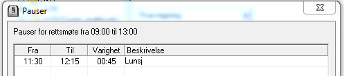 Fra denne fanen genereres NYTT SALÆRSKJEMA, faktura på oppgjort salærskjema OPPGJØR SALÆR og eventuell annullering av skjemaer som er feil ANNULLER SALÆR. 12.3.