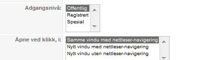 MENY OPPRETTE NY MENY 1. Gå til MENYER fra kontrollpanelet 2. Gå inn på MENYPUNKTER > NY > ARTIKLER > STANDARD ARTIKKELUTFORMING. 6. PUBLISERT: JA. 7.