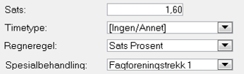 Klientopplysninger må du gå til skillearket "Lønn side 2". Nest nederst på dette bildet står feltet "Lønn/Trekk feriemåned (brøk av fastlønn):".