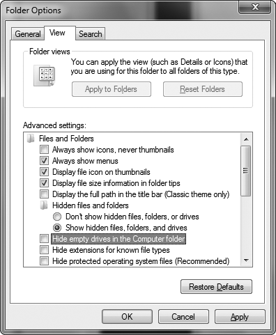 I N S T A L L A S J O N 33 o Start Windows explorer o Trykk F10 for å få frem menyen o Velg Tools - Folder options og deretter View o Kryss av for "Always show menus" og "Show hidden files.