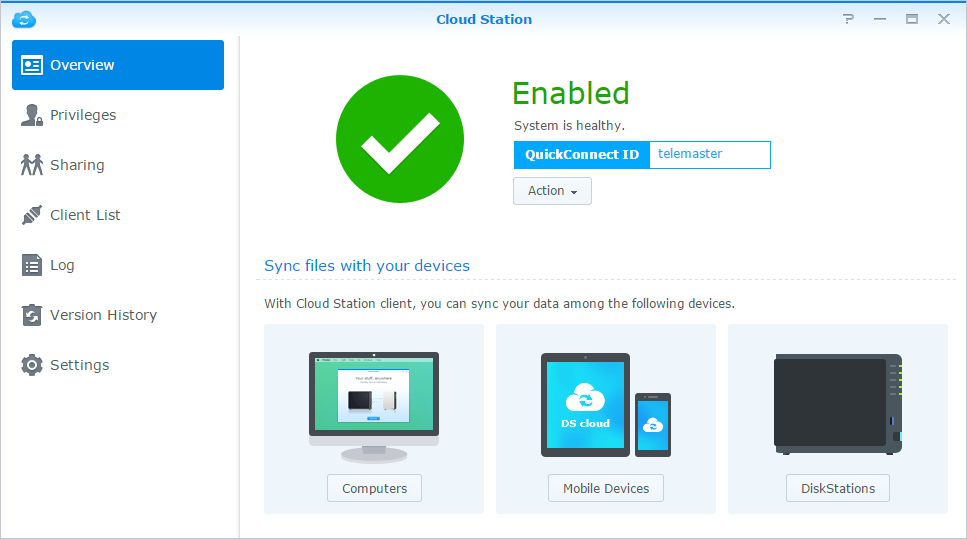 Tilgang til filer via WebDAV Ved å aktivere WebDAV eller CalDAV (i Kontrollpanel > Filtjenester > WebDAV), kan du fjernadministrere og redigere filer eller kalendere som er lagret på Synology NAS.