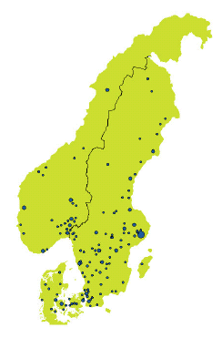 Skandinavisk etablering Bravida har i alt 8.000 medarbeidere på mer enn 150 steder i Sverige, Norge og Danmark. Hovedkontoret ligger i Stockholm. Sverige 3 divisjoner (Nord, Stockholm og Syd) Ca 5.