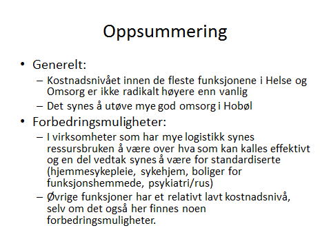 Når volumet av tjenester og kostnadene pr.