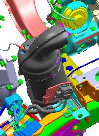 Komponenter Output (Volts) 1 1. Differential pressure hose front port 2.