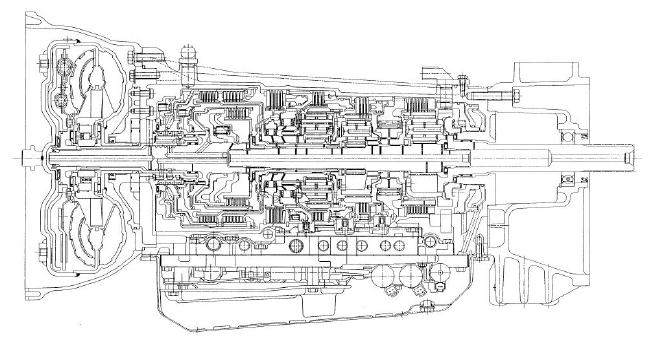 TB50LS 1 2 3 4 7 5 8 6 9 10 12 11 13 The AISIN AW TB50LS automatic transmission is electrically controlled by the transmission control module (TCM). Five forward speeds and one reverse speed.