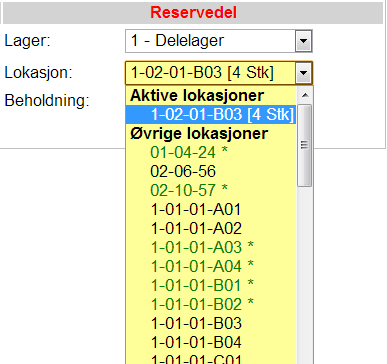 Inn på lager Inn på lager Enkle inntransaksjoner. Velg lager, lokasjon, legg inn antall, knytt til eventuelle kostnadsbærere og trykk.