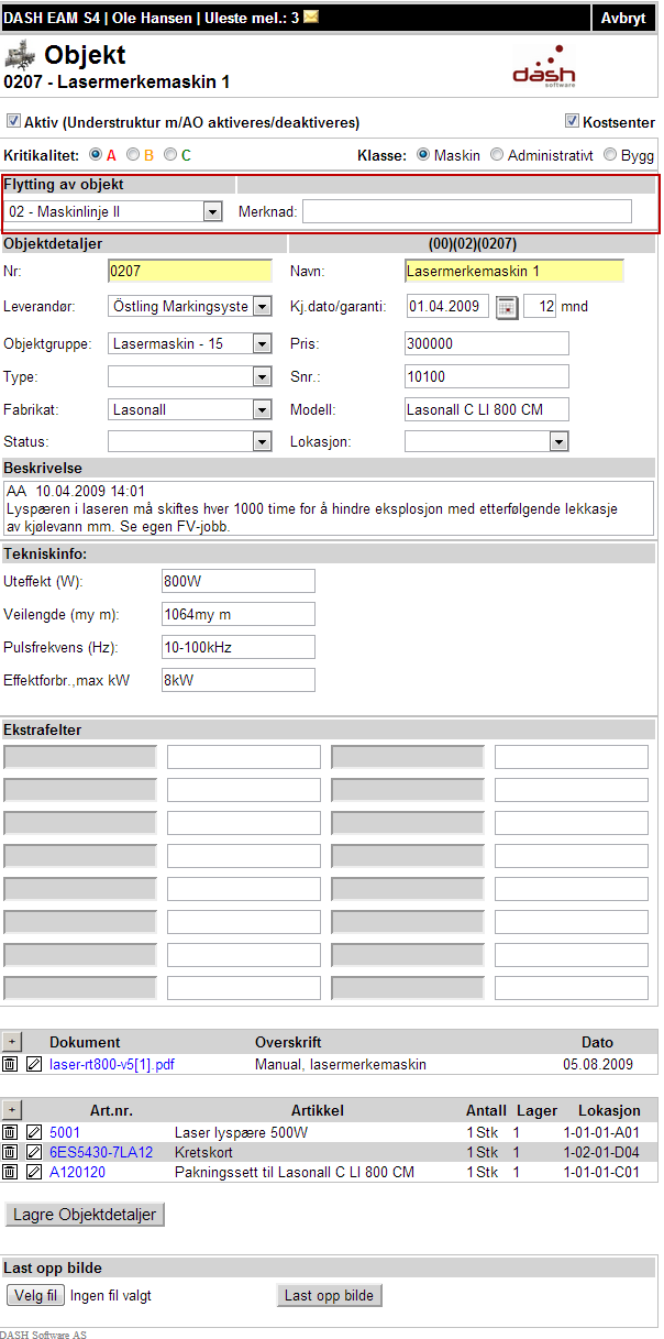 redigeringsmodus, ref. nedenfor.