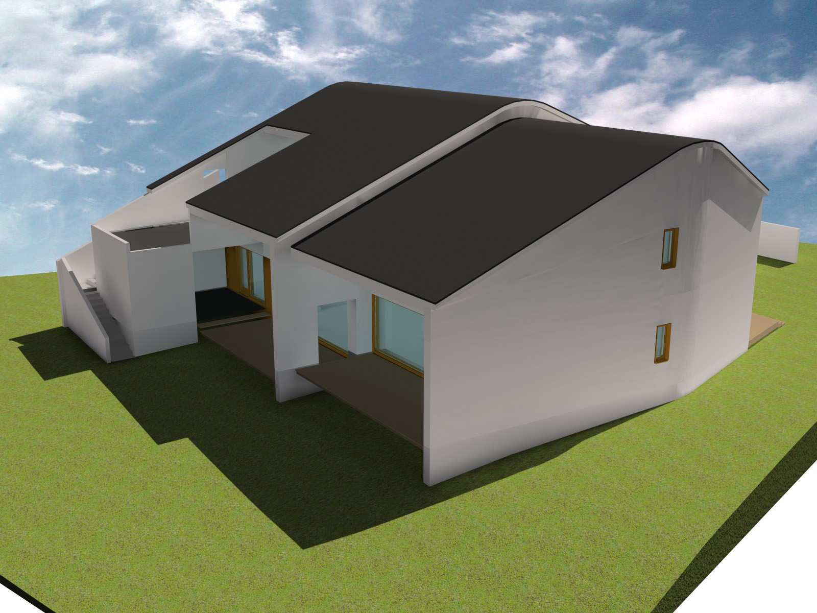 Session 9 Both buildings have a trussed roof. The properties of these buildings are given in Table 2. Figure 2. Passive house Vantaa. Figure 3.