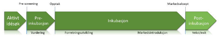 3.3 «Inkubator» er en «rugekasse» for gründere og potensielle vekstselskap Det er stor variasjon i hvordan navnene «inkubator», «næringshage» o.l. brukes og forstås i daglig tale.