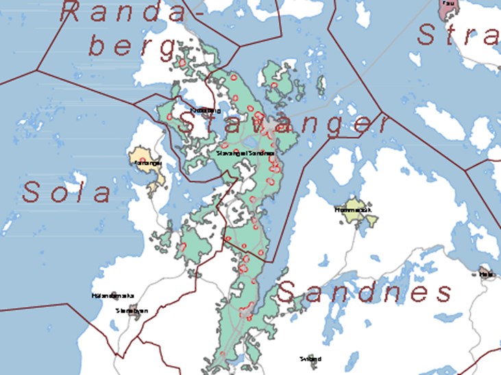 SSB sin sentrumsdefinisjon: 1. Eit sentrum er eit område sett saman av ein eller fleire sentrumskjernar og ei sone på 100 meter i kring. 2.