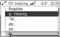 Innledning 129 En liste med alle nummere som er lagret under denne innføringen vises på displayet. Velg ønsket nummer og begynn oppringningen.