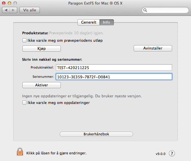 1. Start nettleseren og gå til siden: www.paragon-software.com/no/my-account/; 2. I e-postfeltet under Autorisering skriver du inn en e-post som ble brukt for registreringen; 3.