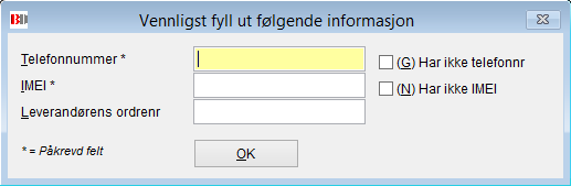 2. Man får da opp vindu hvor man kan velge hvilket abonnement som skal medfølge, marker først aktuell binding med <Mellomromtast>, deretter <Enter> for å bekrefte.