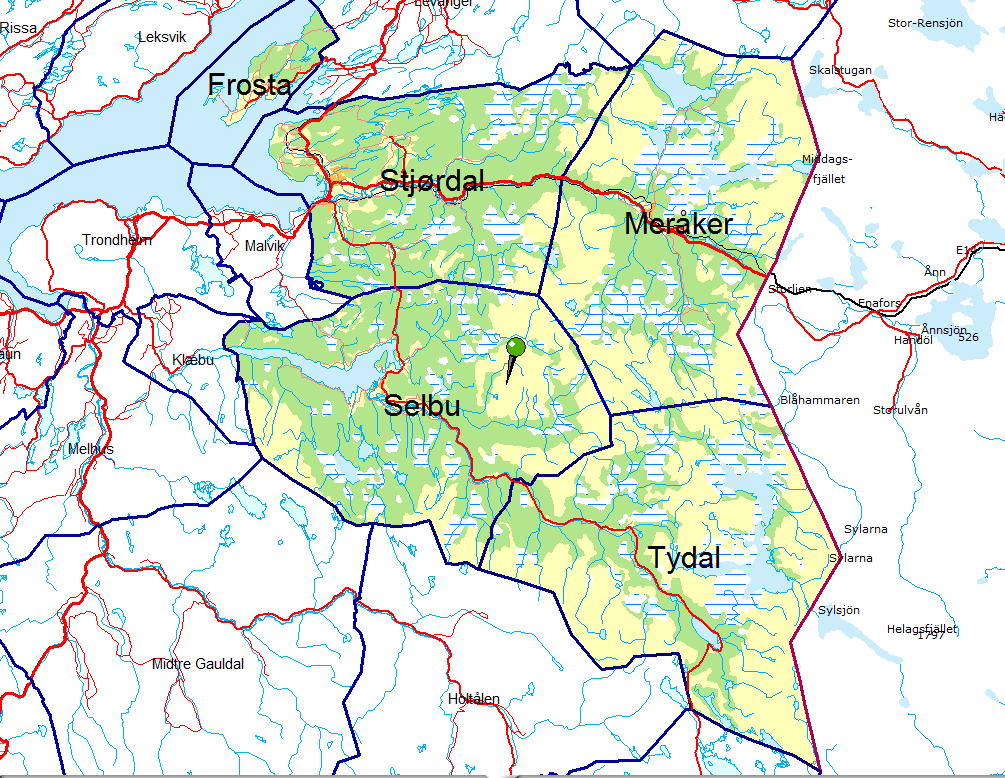 VÆRNESREGIONEN Selbu (4 078) Tydal (863) Stjørdal (22 957) Meråker