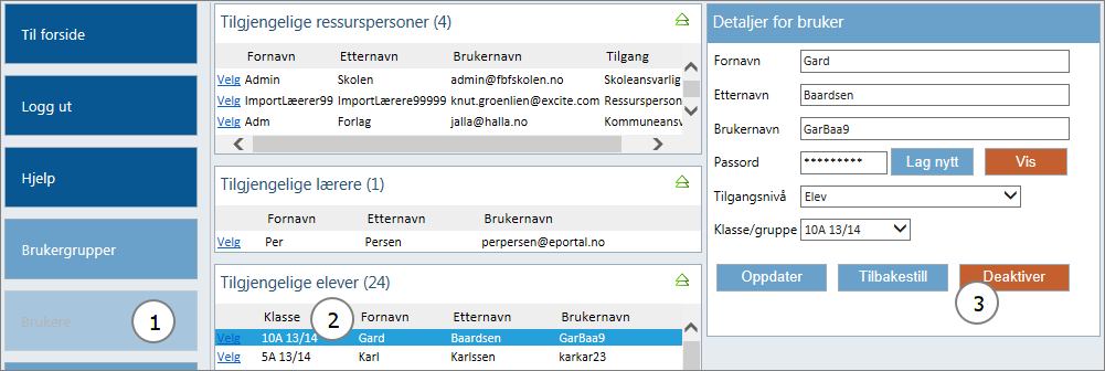 Lagre Excel-arket når alle opplysningene er registrert. Lukk deretter Excel. Klikk på Bla gjennom... og bla deg frem til filen med brukeropplysningene.