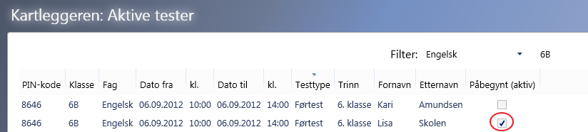 Teksten legges inn etter eksisterende innhold i feltet (etter siste anførselstegn). Klikk på OK for å lagre endringene.