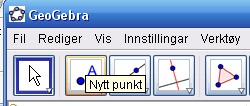 Koordinatar med GeoGebra Oppgåve 1 Kompetansemål etter 4.