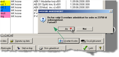 Referanse kvalitetssikring 77 Under generelle data for kvalitetssikring velger du om arbeidskortet skal skrives ut i A5eller A4-format.