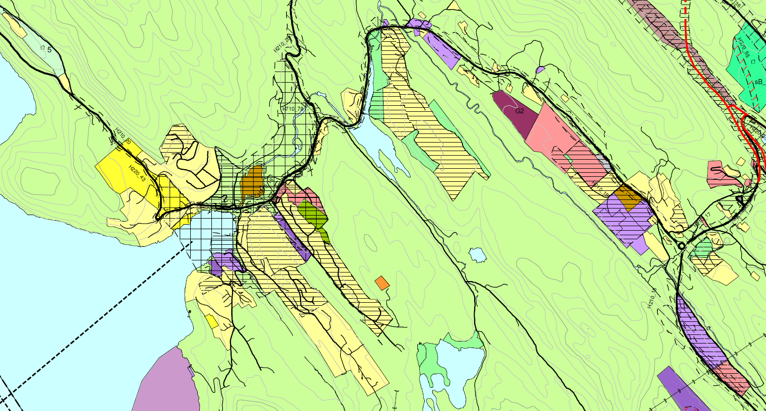 Skulelokalisering Valestrand - Hauge Rapport Oppdragsnr.: 5150269 Dokument nr.: Revisjon: 0 0 1 Fig. Utdrag av kommuneplanen sin arealdel for området.