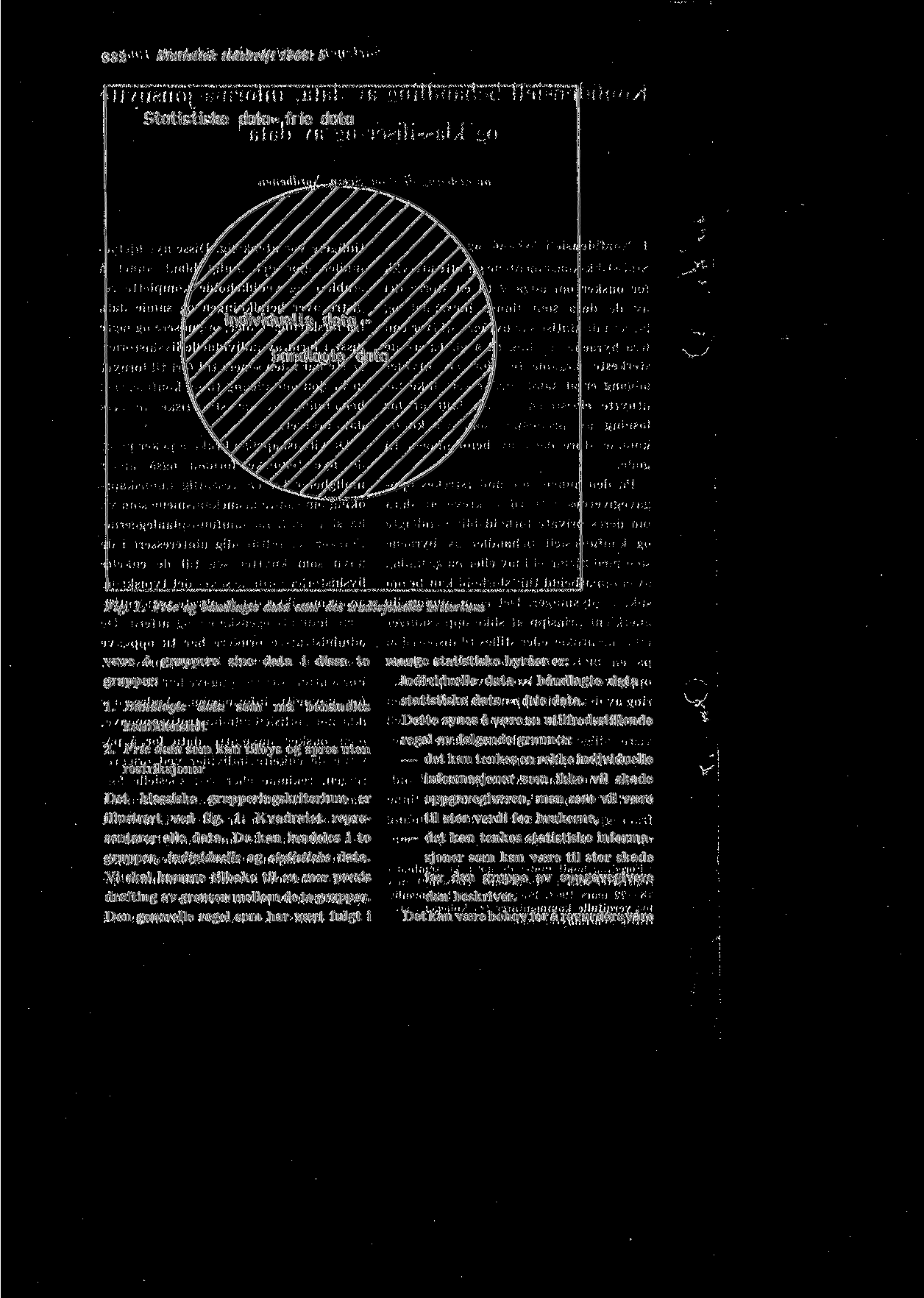 382 Statistisk tidskrift 1968: 5 Statistiske data= frie data Individuelle data - ///// bdndlagte/dat Fig. 1. Frie og bandlagte data etter del tradisjonelle kriterium vsere a gruppere sine data i disse to grupper: 1.