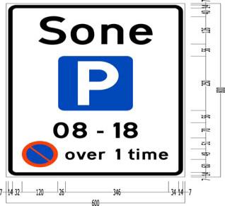 8 2. Definisjoner og hjemmel for håndhevingingen 2.1 Definisjoner Parkeringssone er område fra der skilt 376 Parkeringssone er satt opp, til skilt 378 Slutt på parkeringssone.