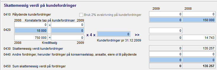 Innkjøpte varer for videresalg Opplysningene for innkjøpte varer for videresalg hentes automatisk fra kontoplanen (referanse på konto).