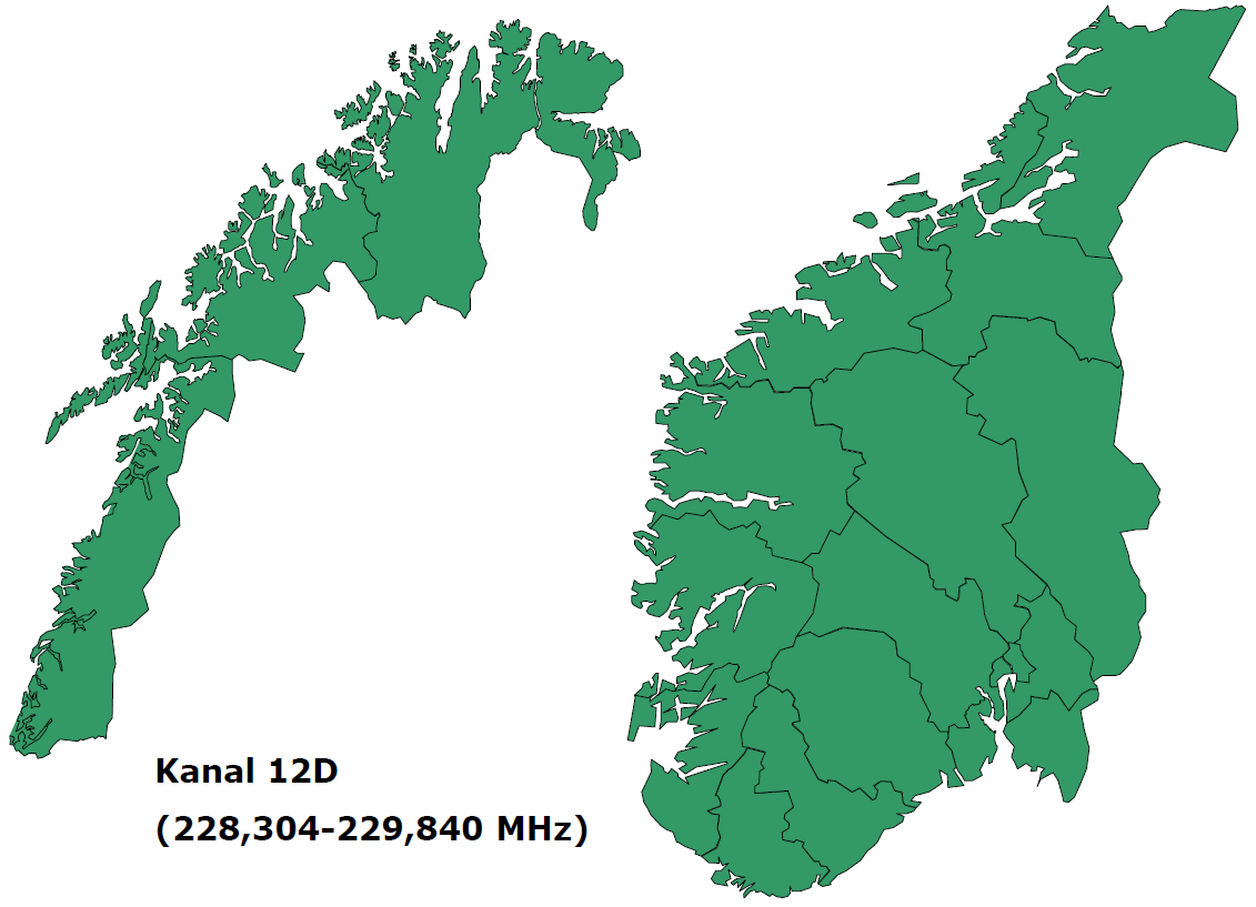 2. Dekningsberegninger for de kommersielle DAB-nettene Riksblokk 1, Riksblokk 2 og Lokalradioblokka utgjør sammen de kommersielle frekvensblokkene for DAB.