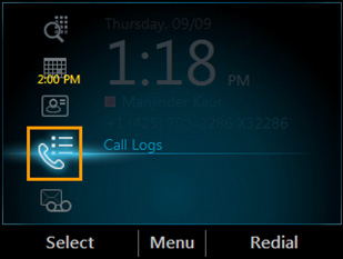 Vise samtalelogger Skjermen Samtalelogger viser en historikk over innkommende, utgående og tapte samtaler.