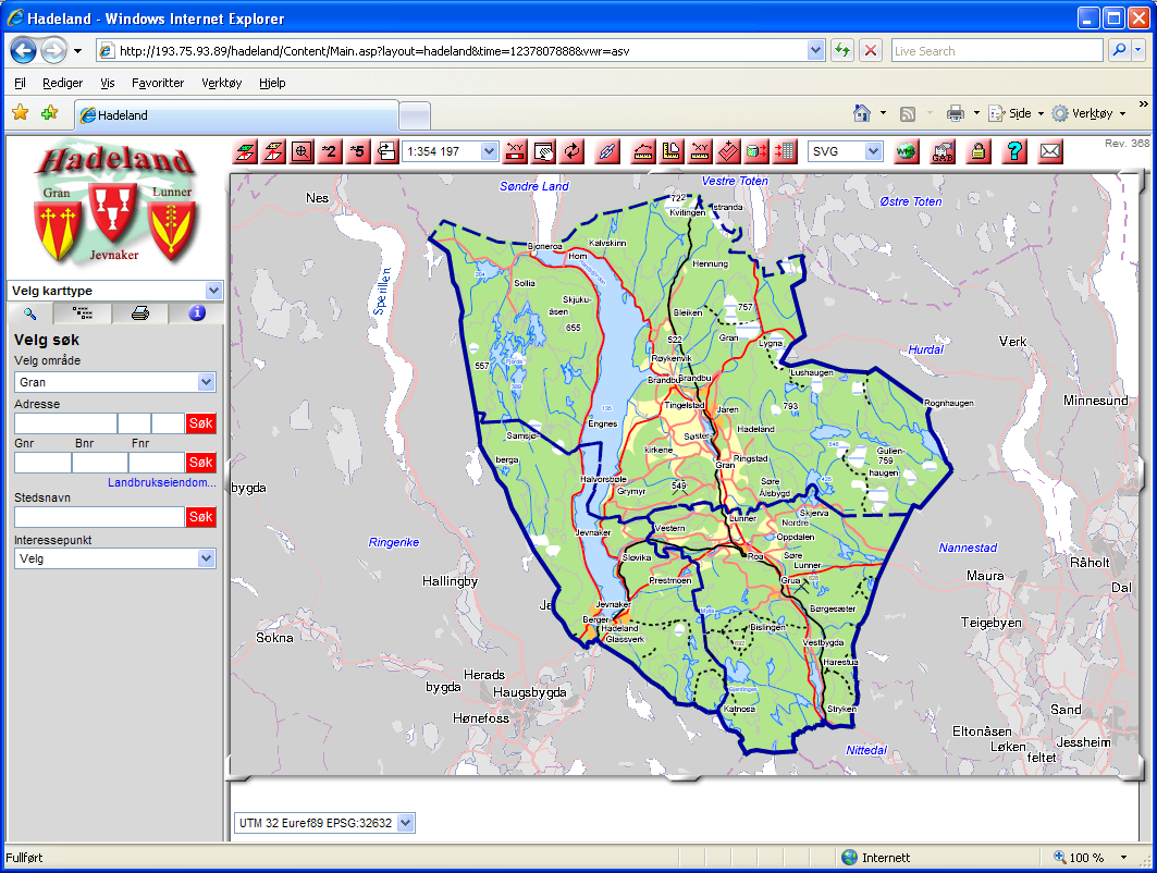 10 PROGRAMVARE FOR GIS OG FAGPROGRAMMER Hos Norconsult leier kommunen plass på en server hvor den programvaren for kart som kommunen har bestilt er lagt ut.