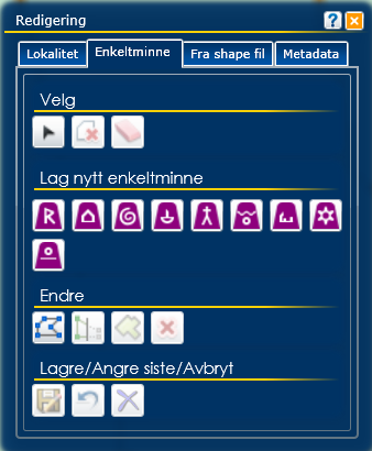 4. Velg og trykk på flaten du vil redigere for å endre geometrien ved å flytte på knekkpunktene for flaten eller flytte hele geometrien.