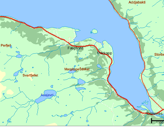 Energiutredning 2009-Kvalsund 10 6.3 Repparfjord (Folldal og Markopneset) Behovskartlegging Dette området har et stort potensiale når vi tenker havn og kaianlegg.