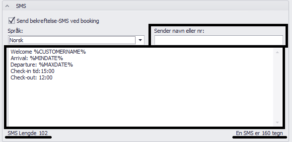 4.6.1 Varsle i VisBook ved ny booking Krysser du av for Varsle i VisBook ved ny booking lyser ikonet, nederst til høyre i ordrebildet, opp når en web-booking har kommet inn. 4.6.2 Varsle via e-post Krysser du av for Varsle via epost blir det sendt en epost til epostadressen som er registrert under innstillinger for firmainformasjon.