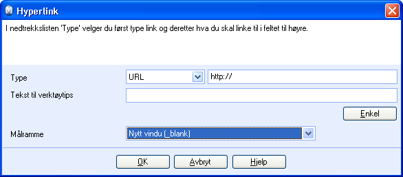 Hva er en hyperlink? En hyperlink er enkelt forklart en forbindelse mellom to eller flere nettsider, dokumenter eller fil osv.