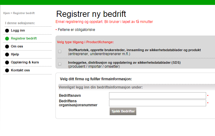 Registrer deg her. http://app.productxchange.com/rls/registration/registerstep1.