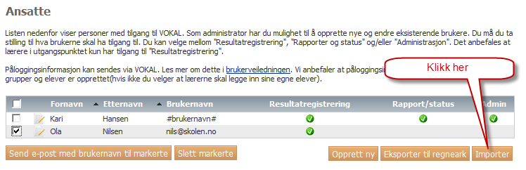 4. Klikk på Tips: Som brukernavn kan du bruke e-postadressen til den ansatte.