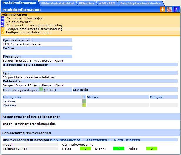 Systemadministrator uten lokasjonstilknytning har tilgang til å endre innstillinger for mengderegistrering via