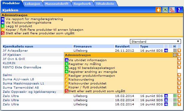 Systemadministrator uten lokasjonstilknytning har tilgang til å endre innstillinger for mengderegistrering via