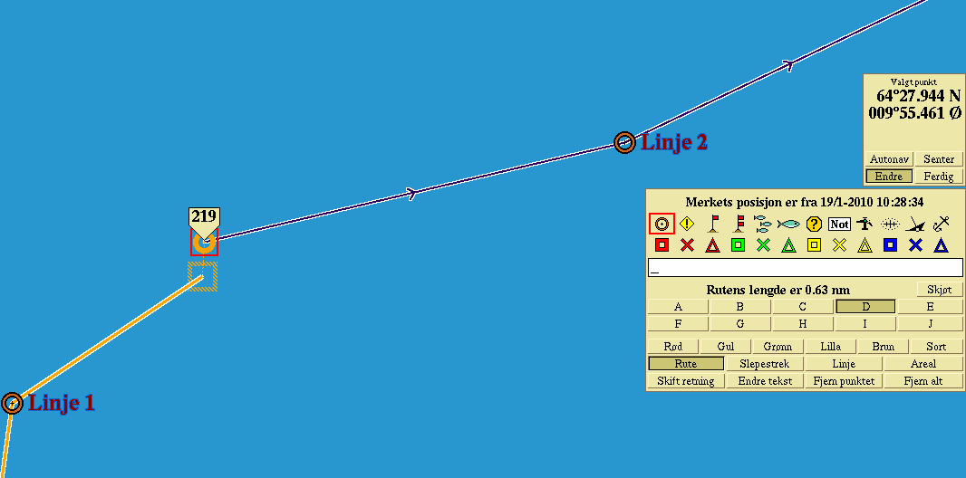 Plotterdata 3. Grip merket og dra det til ønsket plassering. 4. Slipp merket, og klikk på knappen Skjøt i Endrepanelet. Et nytt panel med teksten «Vil du virkelig skjøte sammen disse linjene?» åpnes.