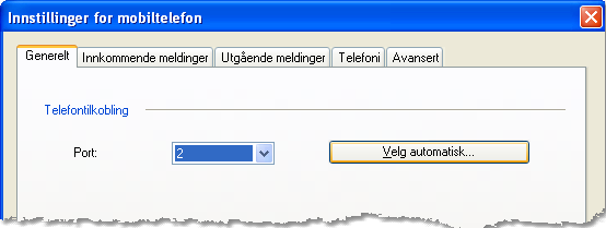 Innstillinger 349 Velge innstillingene for mobiltelefon 1. Hvilken bruker vil du gjøre innstillinger for?