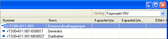 Kopier til ny produkttype: Lager en ny produkttype basert på data fra den valgte komponenten og knytter komponenten til den nye produkttypen.