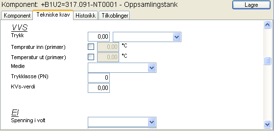 3.3. Kontrakt Både system og komponent kan knyttes til en kontrakt fra en forhånddefinert liste over kontrakter.