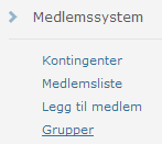 Øvrige funksjonaliteter Nedenfor vil du nå bli presentert for de mest sentrale funksjonalitetene som er tilgjengelig ved å bruke hovedmenyen på venstre side.