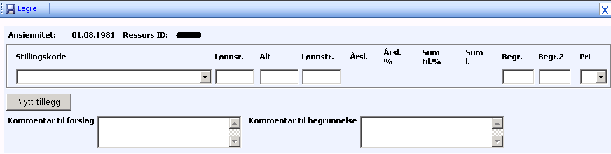 Tips! Det kan være greit å kopiere kravet for å lette jobben i forslagsbildet eksempelvis at en da ikke behøver å endre lønnsramme/kapittel og alternativ, men kun beløpet som skal gjelde for forslag.