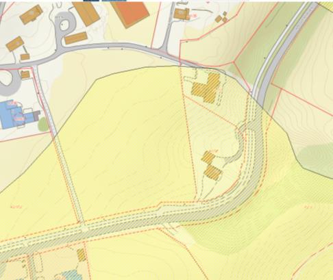 analyser etc. 1. Radon aktsomhet, moderat (rosa farge): Kilde: NGU/Arealis 2. Kvikkleire faregrad og risiko: Beskrivelse angitt i Område Id 470 Hønsisletta.