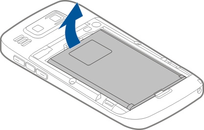 Komme i gang Sette inn SIM-kortet og batteriet Komme i gang Viktig: Ikke bruk et mini-uicc SIM-kort, også kjent som et mikro-sim-kort, et mikro-sim-kort med adapter eller et SIM-kort som har et