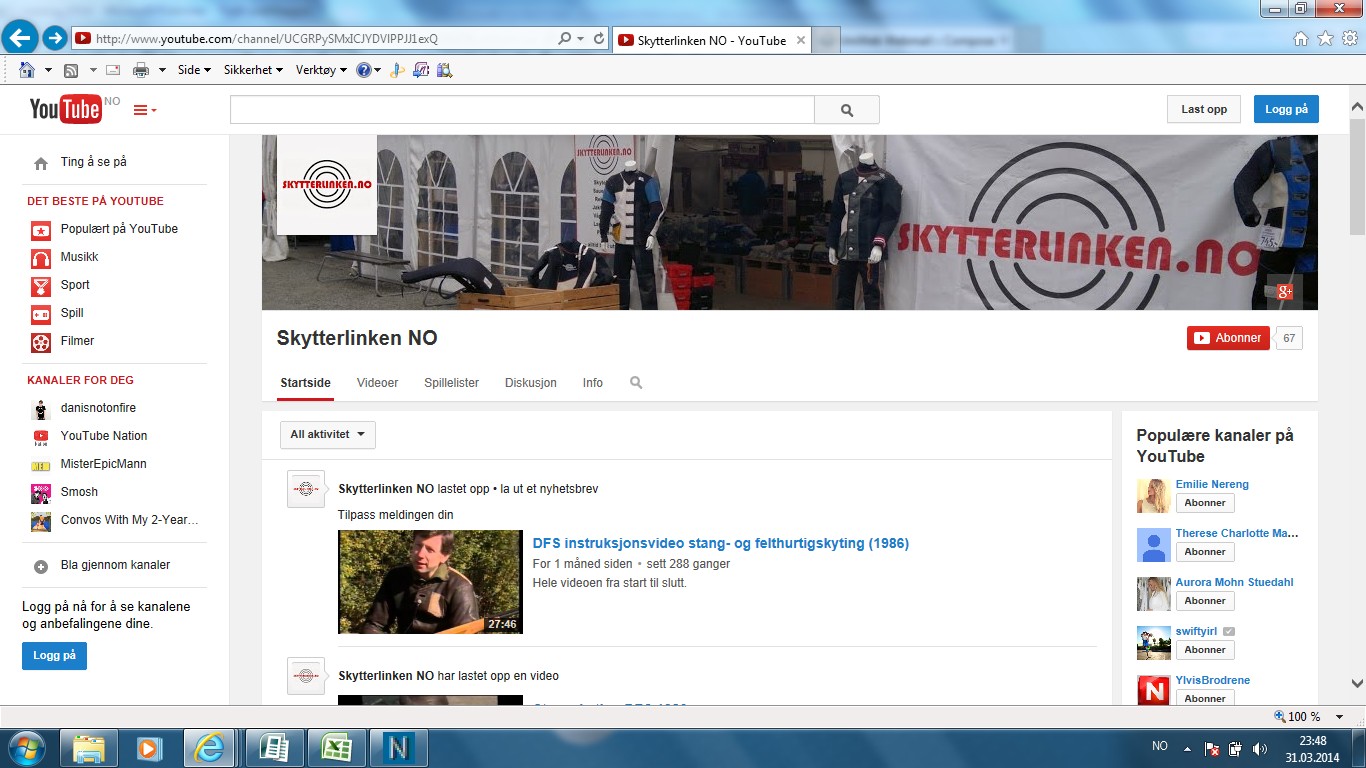 Skytterlinken Sjekk våre videoer på!